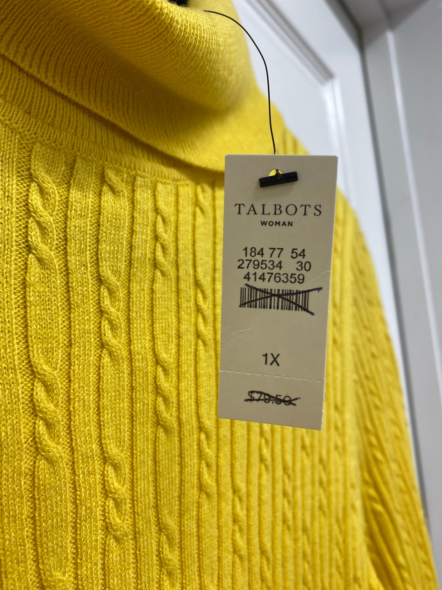 Size 1X Talbots Turtleneck